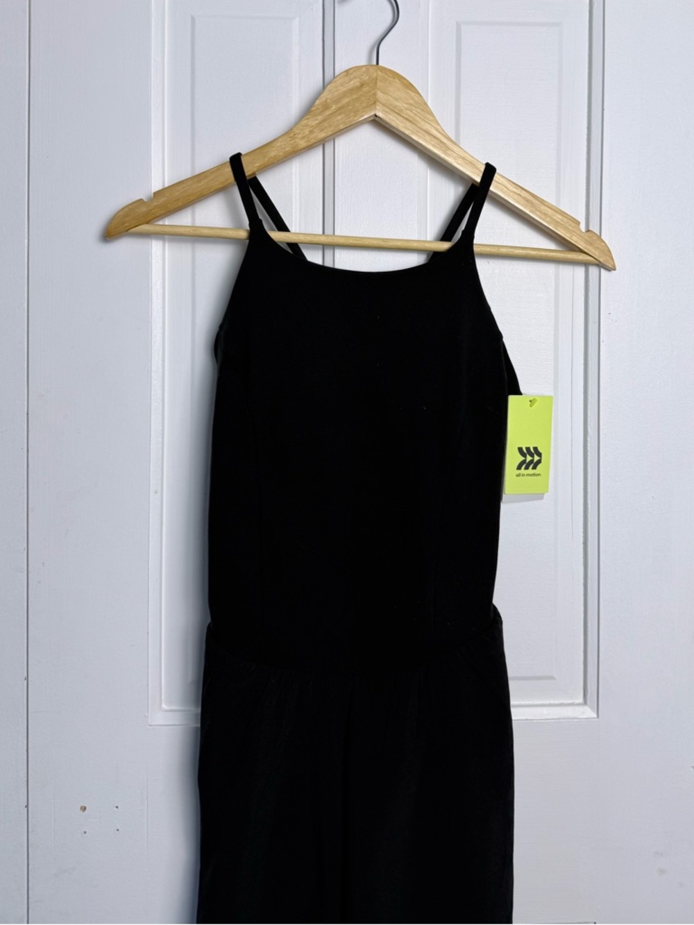 All in motion girls xl Black Spaghetti Strap Jumpsuit short